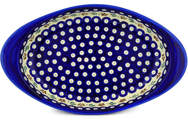 Oval Baker with Handles 13"