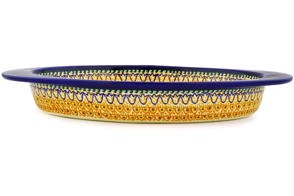 Oval Baker with Handles 14"