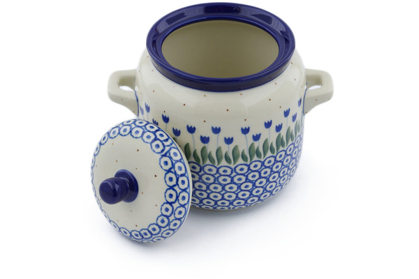 Jar with Lid and Handles 6"