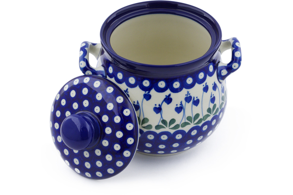 Jar with Lid and Handles 7"