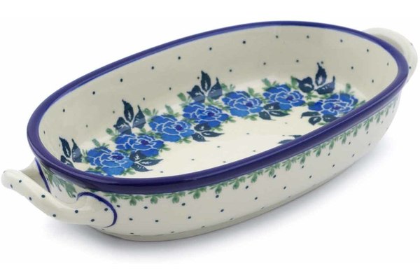 Oval Baker with Handles 9"