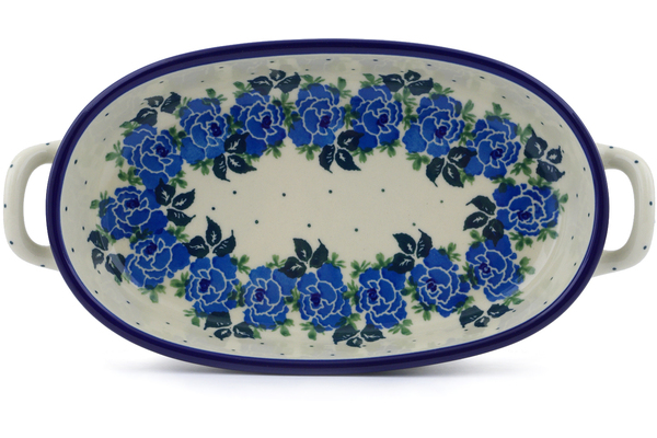 Oval Baker with Handles 9"