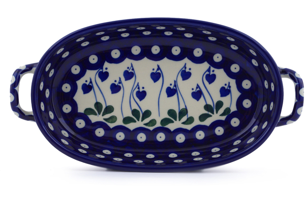 Oval Baker with Handles 9"