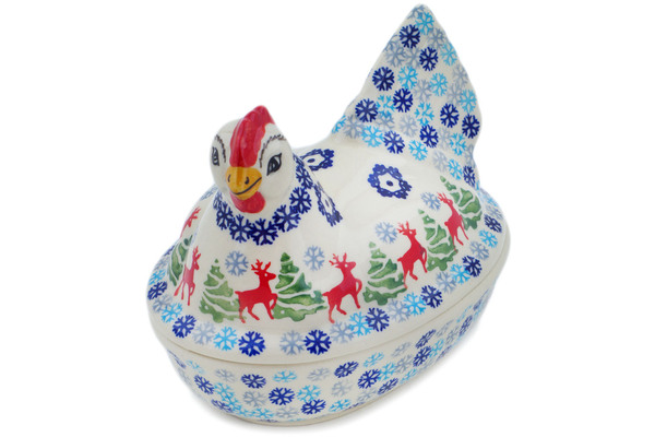 Hen Shaped Jar 7"