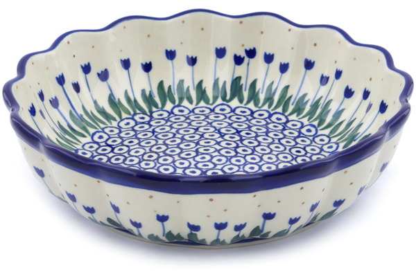 Scalloped Fluted Bowl 8"