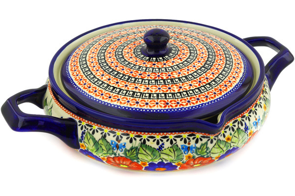 Baker with Cover with Handles 15"