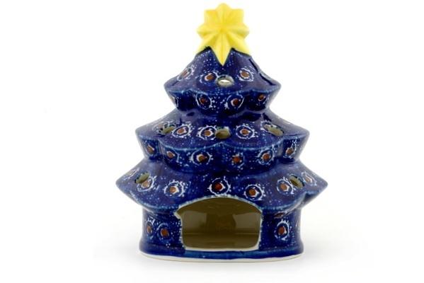 Christmas Tree Candle Holder 7"