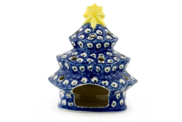 Christmas Tree Candle Holder 7"
