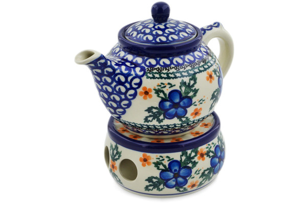 Tea or Coffee Pot with Heater 15 oz