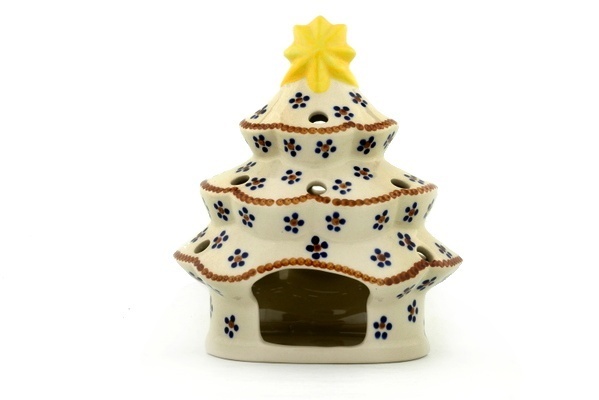 Christmas Tree Candle Holder 7"