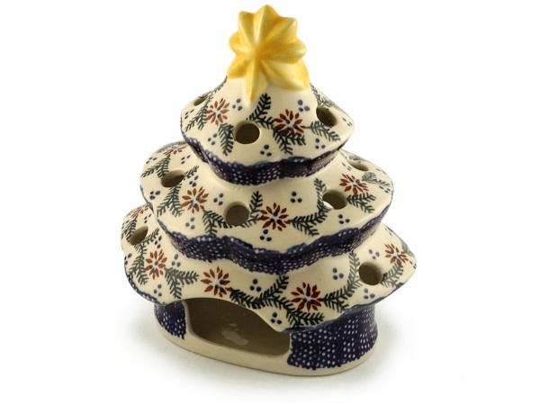 Christmas Tree Candle Holder 7"