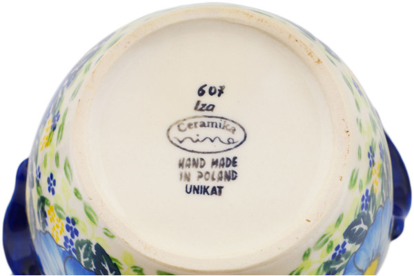 Jar with Lid and Handles 9"