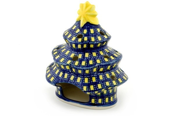 Christmas Tree Candle Holder 7"