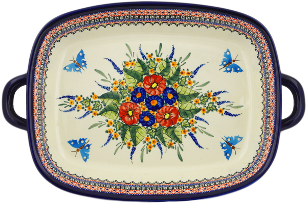 Rectangular Baker with Handles 19"