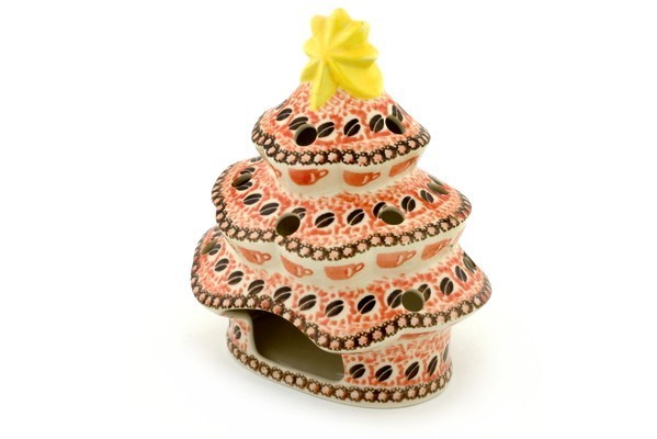 Christmas Tree Candle Holder 7"