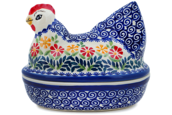 Hen Shaped Jar 7"