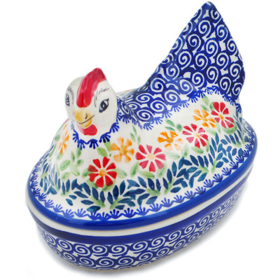 Hen Shaped Jar 7"