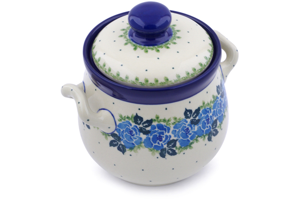 Jar with Lid and Handles 6"