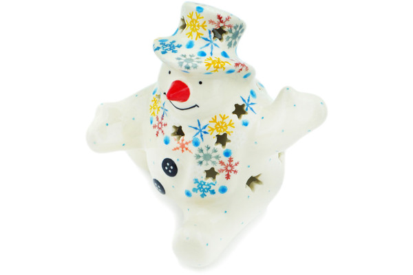 Snowman Candle Holder 4"
