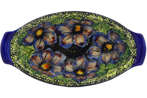 Oval Baker with Handles 10"