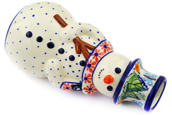 Snowman Candle Holder 6"