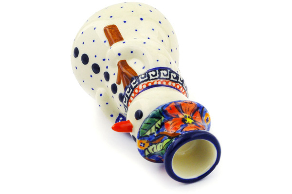 Snowman Candle Holder 6"