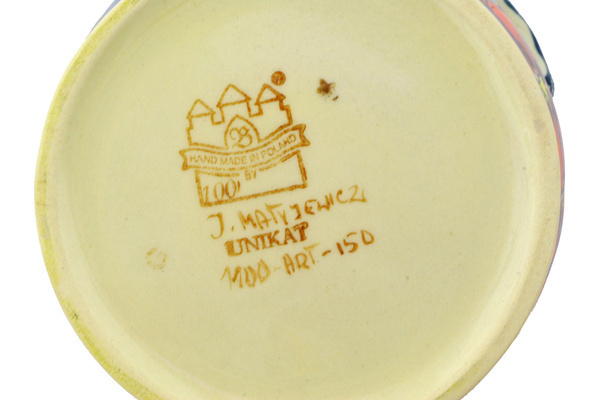 Jar with Lid and Handles 8"