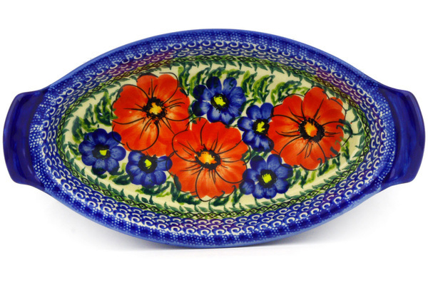 Oval Baker with Handles 10"