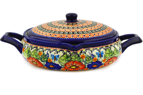 Baker with Cover with Handles 11"