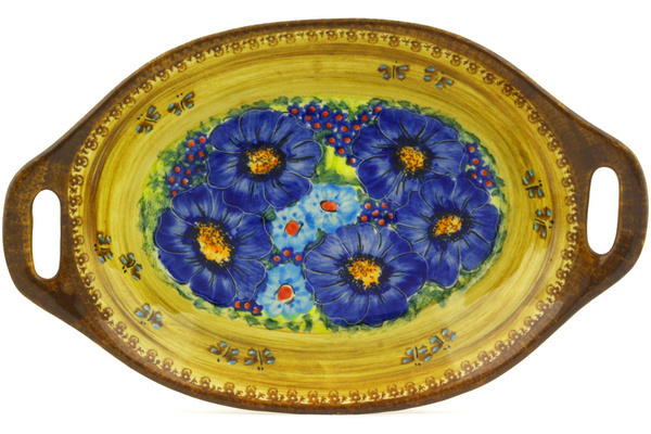 Platter with Handles 13"