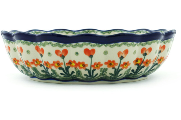 Scalloped Fluted Bowl 8"