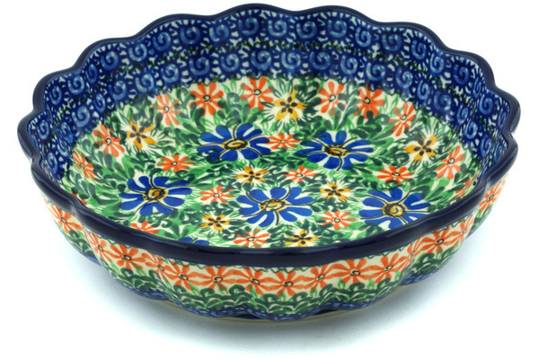 Scalloped Fluted Bowl 8"