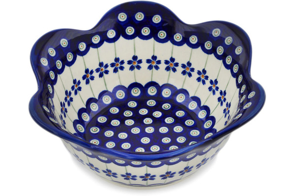 Scalloped Fluted Bowl 8"