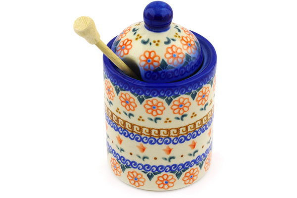 Honey Jar with Dipper 6"