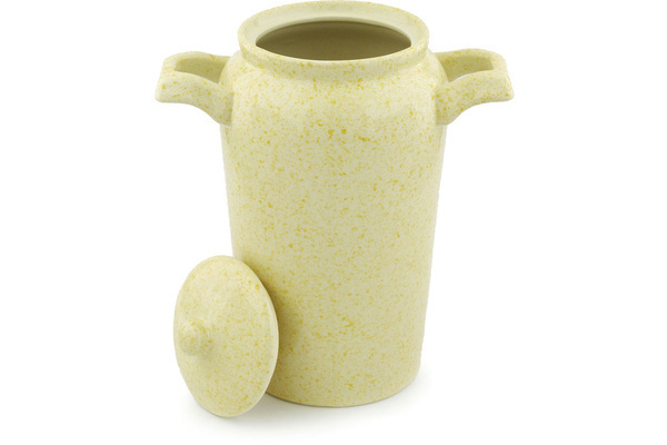 Jar with Lid and Handles 11"