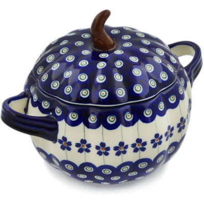 Jar with Lid and Handles 8"