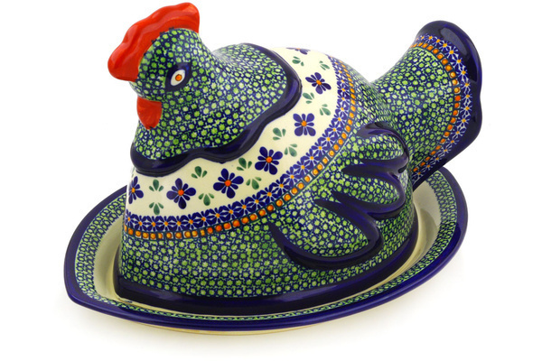 Dish with Hen Cover 14"