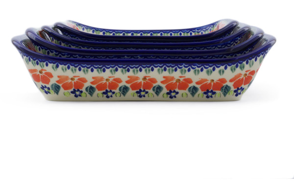 Set of 4 Rectangular Bakers 11"