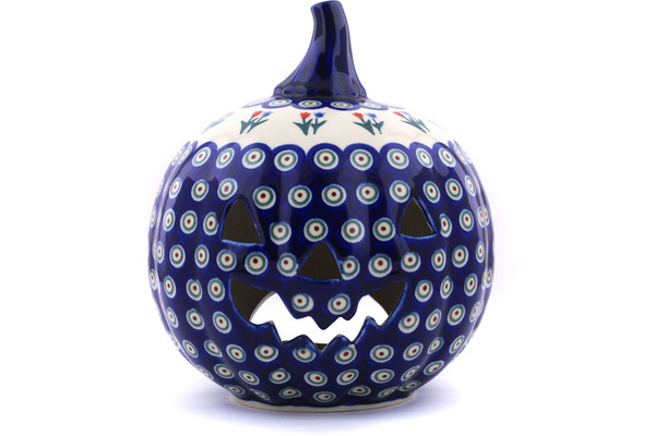 Jack O Lantern Candle Holder 9"