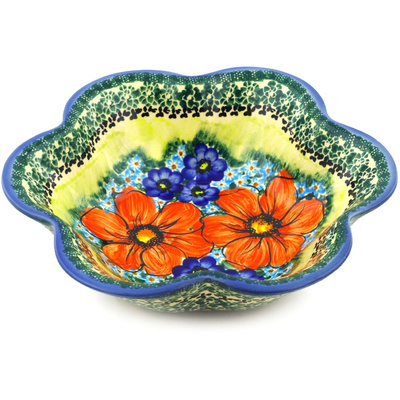 Scalloped Fluted Bowl 9"