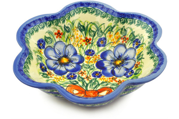 Scalloped Fluted Bowl 9"