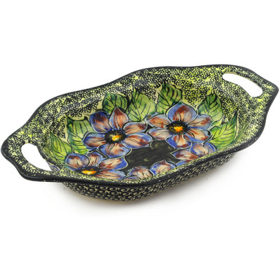 Oval Baker with Handles 13"