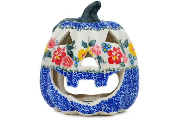 Jack O Lantern Candle Holder 6"