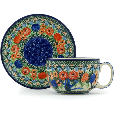 Cup with Saucer 13 oz