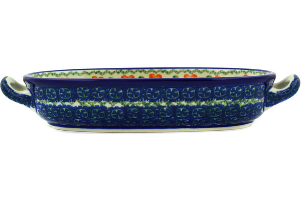 Oval Baker with Handles 9"