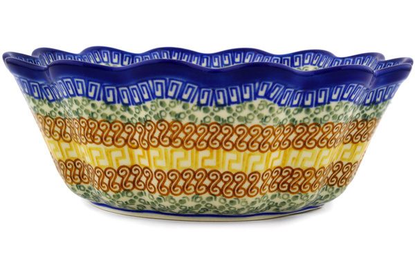 Scalloped Fluted Bowl 9"