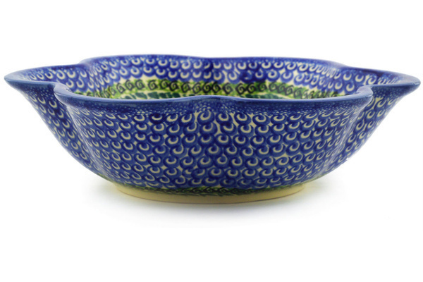 Scalloped Fluted Bowl 9"