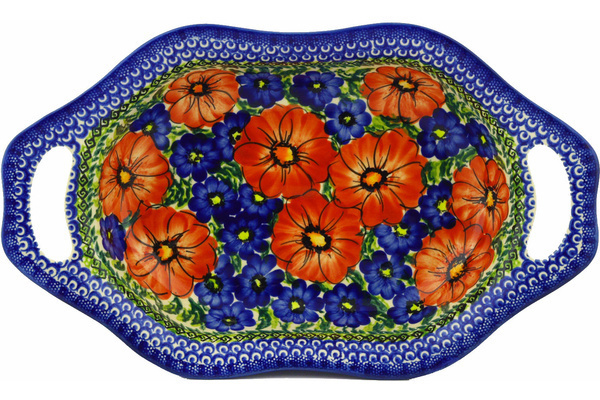 Oval Baker with Handles 13"