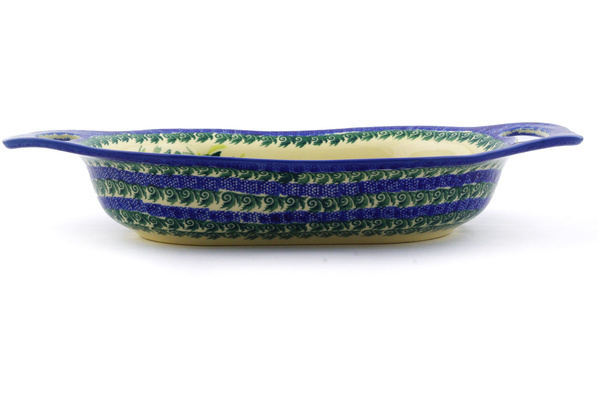 Oval Baker with Handles 13"