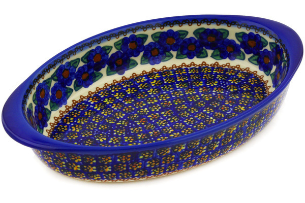 Oval Baker with Handles 12"